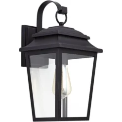 John Timberland Bellis Verde Rustic Outdoor Wall Light Fixture Texturized Black 15 1/4" Clear Glass For Post Exterior Barn Deck House Porch Yard Home -John Timberland Shop GUEST 0027b034 b572 486e 914b 4846975ade54
