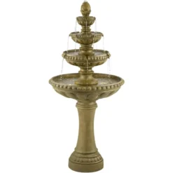 Sag Harbor 66" High Large Italian Outdoor Decor Sand Stone Floor Fountain With Light LED 4-Tier Outside Garden Patio Yard Backyard 13 Sag Harbor 66" High Large Italian Outdoor Decor Sand Stone Floor Fountain With Light LED 4-Tier Outside Garden Patio Yard Backyard -John Timberland Shop GUEST 00baa297 39ed 42a2 9428 0ab57d8405f1