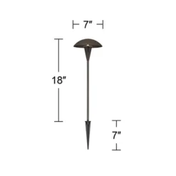 John Timberland Large Mushroom Bronze Finish LED Landscape Path Lights - Set Of 4 -John Timberland Shop GUEST 02836d99 452b 49b6 ae3e 2066b94a40f6