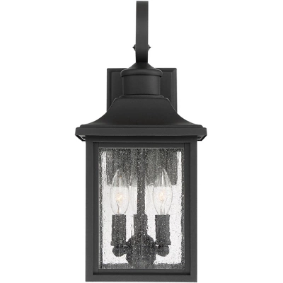 John Timberland Moray Bay Mission Outdoor Wall Light Fixture Black 17 3/4" Clear Seedy Glass For Post Exterior Barn Deck House Porch Yard Posts Patio 4 John Timberland Moray Bay Mission Outdoor Wall Light Fixture Black 17 3/4" Clear Seedy Glass For Post Exterior Barn Deck House Porch Yard Posts Patio - Image 4