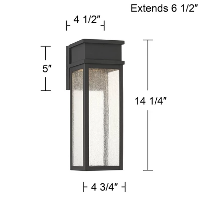 John Timberland Sintef 14 1/4" Sand Black LED Outdoor Lights Set Of 2 3 John Timberland Sintef 14 1/4" Sand Black LED Outdoor Lights Set Of 2 - Image 3