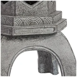 John Timberland Pagoda Statue Sculpture Garden Decor Indoor Outdoor Front Porch Patio Yard Outside Home Balcony Old Faux Stone Finish 16 1/2" Tall -John Timberland Shop GUEST 04a26596 90dd 4cdd 9a76 010e81d26897