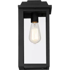 John Timberland Eastcrest Modern Outdoor Wall Light Fixture Textured Black 14" Clear Glass Panels For Post Exterior Barn Deck House Porch Yard Patio -John Timberland Shop GUEST 08bd5159 521e 44c1 abc6 4d5ad890e4fb 1