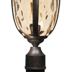 John Timberland Outdoor Post Light Fixture LED Veranda Bronze 37" Clear Hammered Glass For Exterior House Porch Patio Garden Yard -John Timberland Shop GUEST 0d5e9b78 0b46 481a b7a3 72c8fe2e8aa8