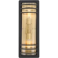 John Timberland Habitat Modern Outdoor Wall Light Fixture Black Brass Metal 21" Clear Glass For Post Exterior Barn Deck House Porch Yard Posts Patio 9 John Timberland Habitat Modern Outdoor Wall Light Fixture Black Brass Metal 21" Clear Glass For Post Exterior Barn Deck House Porch Yard Posts Patio -John Timberland Shop GUEST 0f7504a1 0e00 4dd4 a7a8 621e9778da77