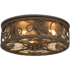 John Timberland Casa Seville Rustic Farmhouse Flush Mount Outdoor Ceiling Light Fixture Dark Walnut 4 1/2" Champagne Water Glass For Post Exterior -John Timberland Shop GUEST 1039afca d1d7 4480 9aef d1e6fc049aa7