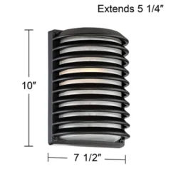 John Timberland Modern Outdoor Wall Light Fixtures Set Of 2 Black Grid 10" Frosted Glass For Post Exterior Barn Deck House Porch Yard Posts Patio Home -John Timberland Shop GUEST 110c6f54 17be 486f b4ac 8d1a6565e54f