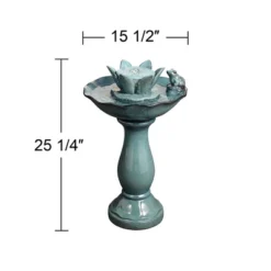 John Timberland Pleasant Pond Modern Bubbler Lotus Flower Outdoor Floor Water Fountain 25 1/4" For Yard Garden Patio Deck Porch House Exterior -John Timberland Shop GUEST 114ff739 ead0 4a36 b0eb 3db94f994493