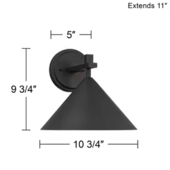 John Timberland Apex 9 3/4" High Modern Outdoor Wall Light Fixture Mount Porch House Exterior Dark Sky Weatherproof Textured Black Finish Metal -John Timberland Shop GUEST 11718d96 eec7 413b a729 6fcc06efd0db