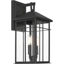 John Timberland Bernal 17 1/2" High Sand Black 2-Light Outdoor Wall Light -John Timberland Shop GUEST 14a2b781 559c 4bfd 81c6 1a97c3bd0eb3