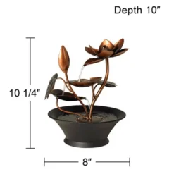 John Timberland Begonia Flowers Modern Zen Cascading Indoor Tabletop Water Fountain 10 1/4" For Table Office Desk Home Bedroom Living Room Relaxation -John Timberland Shop GUEST 173c95c2 e3bb 41ec 84c5 0bf9cf55bcfc