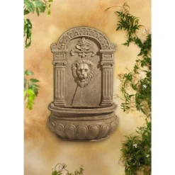 John Timberland Lion Face Rustic Outdoor Wall Water Fountain 31" Regal For Yard Garden Patio Home Deck Porch House Exterior Balcony Roof Relaxation -John Timberland Shop GUEST 17521791 c401 4aba a4b2 7a42835b7a46