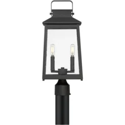 John Timberland Jubliee 20 1/4" High Modern Outdoor Post Light Fixture Pole Porch House Exterior 2-Light Weatherproof Black Metal Clear Glass Shade -John Timberland Shop GUEST 17f0c693 250c 42e3 910c dfb024916f80