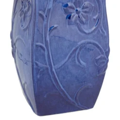 Periwinkle 29 1/4" High Large Zen Outdoor Decor Blue Ceramic Floor Fountain With Light LED Standing Outside Garden Patio Yard -John Timberland Shop GUEST 17f0f883 cd06 428a 93f6 7ef2fefb5085