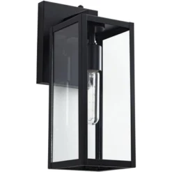 John Timberland Titan Modern Outdoor Wall Light Fixtures Set Of 2 Mystic Black Dusk To Dawn 14" Clear Glass For Post Exterior Barn Deck -John Timberland Shop GUEST 1ad6e420 259d 4aee ba86 f682a4a95c05