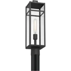 John Timberland San Lucas 21 3/4" High Modern Outdoor Post Light Fixture Pole Porch House Exterior Weatherproof Sand Black Metal Clear Glass Shade 11 John Timberland San Lucas 21 3/4" High Modern Outdoor Post Light Fixture Pole Porch House Exterior Weatherproof Sand Black Metal Clear Glass Shade -John Timberland Shop GUEST 1b0184fb cbda 47e5 bd01 f8bf3dbaa83d