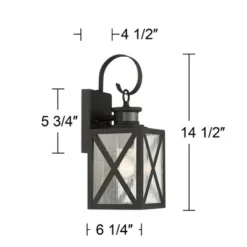 John Timberland Vintage Outdoor Wall Light Fixtures Set Of 2 Textured Black 14 1/2" Dusk To Dawn Motion Sensor For Exterior House 13 John Timberland Vintage Outdoor Wall Light Fixtures Set Of 2 Textured Black 14 1/2" Dusk To Dawn Motion Sensor For Exterior House -John Timberland Shop GUEST 1cf4916c fd34 40a2 b749 a8aebaf00a39