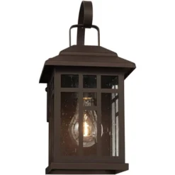 John Timberland Outdoor Wall Lights Set Of 2 Fixture Carriage Style Bronze 12 1/2" Clear Glass Lantern Exterior House Porch Patio -John Timberland Shop GUEST 1e4fed0d 51fa 49be bf73 46dce7aab328