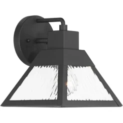 John Timberland Delia 9 1/4" High Modern Outdoor Wall Light Fixture Mount Porch House Weatherproof Textured Black Finish Metal Clear Glass Shade -John Timberland Shop GUEST 1ec34a19 ec05 4063 bba3 92b591169e88