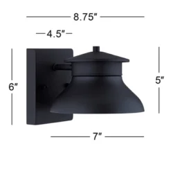 John Timberland Modern Outdoor Wall Light Fixture LED Black 5" Non Glass Dark Sky For Exterior House Porch Patio Deck Barn -John Timberland Shop GUEST 1f04968f ff44 4206 a55e f32ef3cc38ae