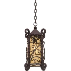 John Timberland Casa Seville Vintage Rustic Outdoor Hanging Light Dark Walnut Scroll 15" Champagne Water Glass For Post Exterior Barn Deck House Porch -John Timberland Shop GUEST 1fa4b6e3 7ee5 49a8 9d54 a625230840c5