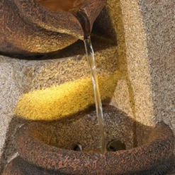 John Timberland Tipping Jugs Rustic Cascading Outdoor Floor Water Fountain With LED Light 30" For Yard Garden Patio Home Deck Porch House Roof -John Timberland Shop GUEST 2459bfde daa7 428e a4b7 5973ce8bbc30