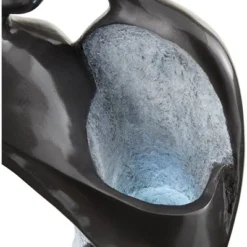 Modern Couple 47" High Large Indoor Outdoor Decor Black Resin Floor Fountain With Light LED Standing Outside Garden Patio Yard 12 Modern Couple 47" High Large Indoor Outdoor Decor Black Resin Floor Fountain With Light LED Standing Outside Garden Patio Yard -John Timberland Shop GUEST 24d322e6 3f48 49f2 a52b ae95bbff18d3