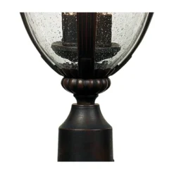 John Timberland Casa Sierra Vintage Rustic Outdoor Post Light Bronze With Pier Adapter 24 1/2" Clear Seeded Glass For Exterior Barn Deck House Porch -John Timberland Shop GUEST 2701b122 7d22 4b1b 8943 d3f215c96c19