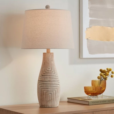 John Timberland Southwest Rustic Table Lamp 27" Tall Faux Light Wood Oatmeal Fabric Drum Shade For Living Room Bedroom Bedside Nightstand 1 John Timberland Southwest Rustic Table Lamp 27" Tall Faux Light Wood Oatmeal Fabric Drum Shade For Living Room Bedroom Bedside Nightstand