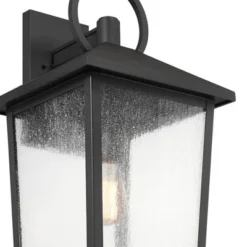 John Timberland Westmont 22" High Modern Outdoor Wall Light Fixture Mount Porch House Exterior Weatherproof Sand Black Aluminum Seeded Glass Shade -John Timberland Shop GUEST 2c8b1988 9d35 4238 ac3a 5f7d33e97bee
