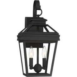John Timberland Stratton Street Rustic Outdoor Wall Light Fixture Texturized Black 16 1/2" Clear Glass For Post Exterior Barn Deck House Porch Yard -John Timberland Shop GUEST 2dfff34a 90fc 4659 b329 67c24e8e4905