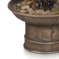 John Timberland Water Lilies And Cat Tails Rustic Cascading Outdoor Floor Water Fountain 33" For Yard Garden Patio Home Deck Porch House Exterior Roof -John Timberland Shop GUEST 2ea9859c 0759 46c6 b4a8 c7ca7d378137