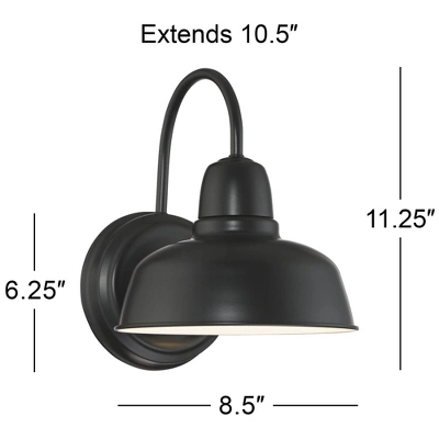 John Timberland Urban Barn Rustic Industrial Farmhouse Outdoor Wall Light Fixture Black Gooseneck Arm 11 1/4" For Post Exterior Barn Deck House Porch 5 John Timberland Urban Barn Rustic Industrial Farmhouse Outdoor Wall Light Fixture Black Gooseneck Arm 11 1/4" For Post Exterior Barn Deck House Porch - Image 5