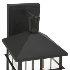 John Timberland Bernal 17 1/2" High Sand Black 2-Light Outdoor Wall Light