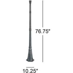 John Timberland Hepworth Vintage Post Light Pole And Cap Base Dark Bronze 76 3/4" For Exterior Barn Deck House Porch Yard Patio Home Garage Outside -John Timberland Shop GUEST 32ab79b1 bdd9 4cab 8344 f2a426b73bc4