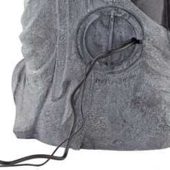 John Timberland Sitting Buddha Zen Outdoor Water Fountain With LED Light 28" For Yard Garden Patio Deck Porch House Exterior Balcony Meditation -John Timberland Shop GUEST 395d613d 50bc 4f71 a9e1 f8141834531a