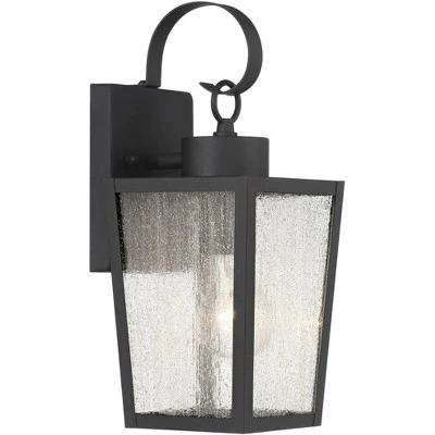 John Timberland Thebes 13 1/4" High Farmhouse Rustic Outdoor Wall Light Fixture Mount Porch House Weatherproof Textured Black Finish Clear Glass Shade 4 John Timberland Thebes 13 1/4" High Farmhouse Rustic Outdoor Wall Light Fixture Mount Porch House Weatherproof Textured Black Finish Clear Glass Shade - Image 4