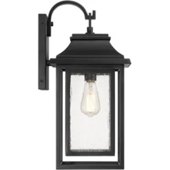 John Timberland Cecile 21.25 High Mission Outdoor Wall Light Fixture Mount Porch House Box Lantern Weatherproof Black Clear Seeded Glass Shade -John Timberland Shop GUEST 3af7e20e f86e 4bdc 9054 11eb9570254a