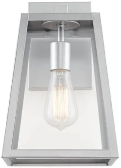 John Timberland Arrington Modern Outdoor Wall Light Fixtures Set Of 2 Silver Metal 13" Clear Glass For Post Exterior Barn Deck House Porch Yard Posts 9 John Timberland Arrington Modern Outdoor Wall Light Fixtures Set Of 2 Silver Metal 13" Clear Glass For Post Exterior Barn Deck House Porch Yard Posts -John Timberland Shop GUEST 3c9d6413 ae76 41ae 8198 70b9142ae534