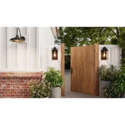 John Timberland Sunderland Vintage Outdoor Wall Light Fixture Black Warm Gold 18 1/2" Clear Glass Panels For Post Exterior Barn Deck House Porch Yard -John Timberland Shop GUEST 3e153890 a72d 4c26 8063 acdab7d4ee64