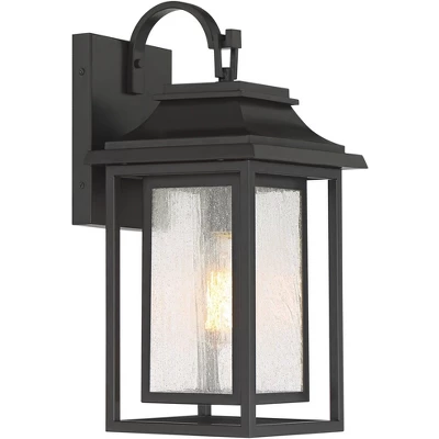 John Timberland Cecile Modern Outdoor Wall Light Fixture Painted Bronze 17 3/4" Seeded Clear Glass For Post Exterior Barn Deck House Porch Yard Patio 4 John Timberland Cecile Modern Outdoor Wall Light Fixture Painted Bronze 17 3/4" Seeded Clear Glass For Post Exterior Barn Deck House Porch Yard Patio - Image 4
