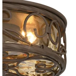 John Timberland Casa Seville Rustic Farmhouse Flush Mount Outdoor Ceiling Light Fixture Dark Walnut 4 1/2" Champagne Water Glass For Post Exterior -John Timberland Shop GUEST 40d7c497 c6f7 44a7 8b06 0f8d2b928973