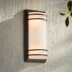 John Timberland Habitat Modern Industrial Outdoor Wall Light Fixtures Set Of 2 Rubbed Bronze 16" Opal Glass For Post Exterior Barn Deck 9 John Timberland Habitat Modern Industrial Outdoor Wall Light Fixtures Set Of 2 Rubbed Bronze 16" Opal Glass For Post Exterior Barn Deck -John Timberland Shop GUEST 4113b7b2 f9a3 47ec 86c6 9fc854ff690e