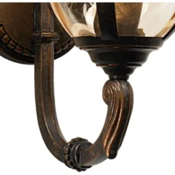 John Timberland Bellagio Vintage Rustic Outdoor Wall Light Fixture Veranda Bronze Upbridge 16 1/2" Champagne Glass For Post Exterior Barn Deck House -John Timberland Shop GUEST 41723024 91c0 4ae7 b9f4 b0d96453b5c8