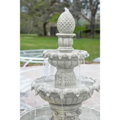 Ibiza 46" High Large Italian Outdoor Decor Sand Stone Floor Fountain With Light LED 3-Tier Outside Garden Patio Yard Backyard 14 Ibiza 46" High Large Italian Outdoor Decor Sand Stone Floor Fountain With Light LED 3-Tier Outside Garden Patio Yard Backyard -John Timberland Shop GUEST 4176256e e5d6 4fca 902b a6a5916ca14e