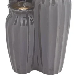 Three Bowls 26 1/2" High Large Modern Outdoor Decor Dark Gray Ceramic Floor Fountain With Light LED 3-Tier Outside Garden Patio Yard 12 Three Bowls 26 1/2" High Large Modern Outdoor Decor Dark Gray Ceramic Floor Fountain With Light LED 3-Tier Outside Garden Patio Yard -John Timberland Shop GUEST 41afbc1c 91b1 4350 b020 ed740028dfb4