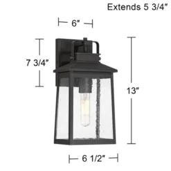 John Timberland Jubliee 13" High Modern Outdoor Wall Light Fixture Mount Porch House Exterior Outside Weatherproof Black Metal Clear Glass Shade 10 John Timberland Jubliee 13" High Modern Outdoor Wall Light Fixture Mount Porch House Exterior Outside Weatherproof Black Metal Clear Glass Shade -John Timberland Shop GUEST 4245e031 0d59 4cdc b8b8 a58f16285611