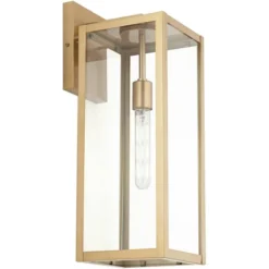 John Timberland Titan Modern Outdoor Wall Light Fixture Soft Gold 20 1/4" Clear Glass For Post Exterior Barn Deck House Porch Yard Posts Patio Home -John Timberland Shop GUEST 446ae9d0 2f5a 4c76 a6a5 6c25b3382923