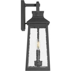 John Timberland Jubliee 17 1/4" High Modern Outdoor Wall Light Fixture Mount Porch House Exterior 2-Light Weatherproof Black Metal Clear Glass Shade -John Timberland Shop GUEST 46b94a71 d741 4a14 9cfe eb6750a0e52c