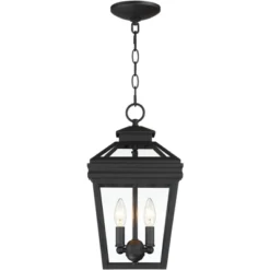 John Timberland Stratton Street Rustic Outdoor Hanging Light Textured Black Lantern 16 1/2" Clear Glass For Post Exterior Barn Deck House Porch Yard -John Timberland Shop GUEST 48b85c97 3513 4cf5 9cb9 bfd667e41164